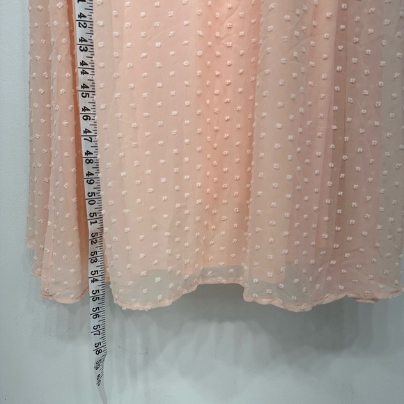 NWT Lulus go my heart true blush swiss dot off shoulder maxi dress size M - Picture 6 of 15
